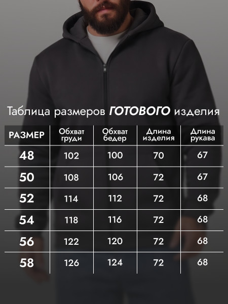 Толстовка мужская футер 3-х нитка начес пенье Толстовка мужская футер 3-х нитка начес пенье
